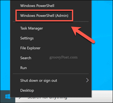 Bir Windows PowerShell penceresi başlatma