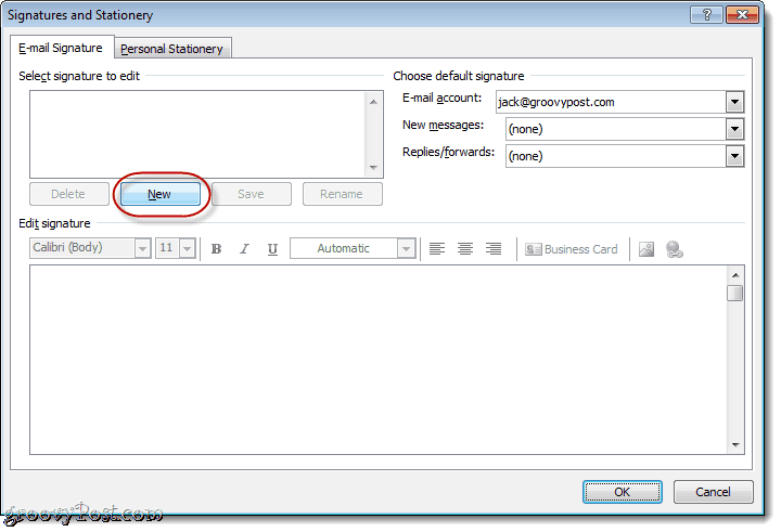 Outlook 2010 E-posta İmzasında Kartvizit Ekle