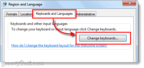 klavyeleri değiştirme windows 7