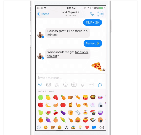 facebook messenger emoji yeniden boyutlandır