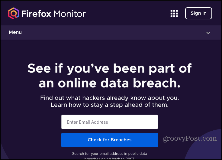 E-posta veya Şifre Hacked mi? Firefox Monitörü Açık