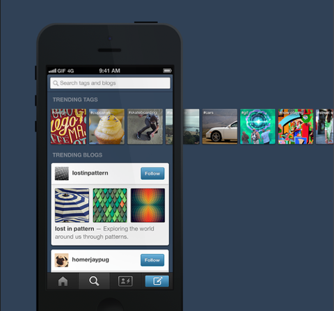 tumblr güncelleme mobil uygulamaları