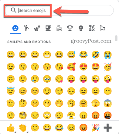 google docs'ta emoji ara