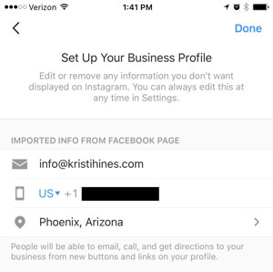 instagram işletme profili facebook sayfasına bağlan