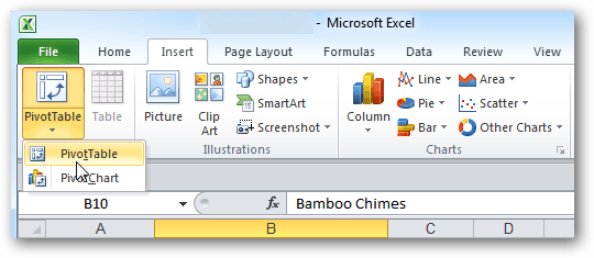 Microsoft Excel'de Pivot Tablolar Oluşturma