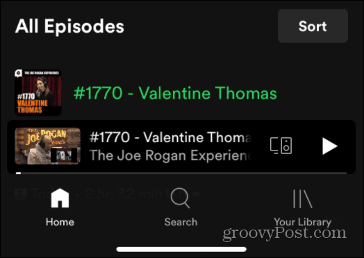 Spotify sesli komutlarını kullanın Joe Rogan JRE podcast