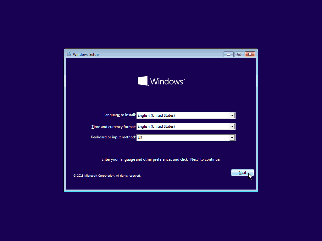 01 Dil Kurulumu Windows 10 Temiz Kurulum