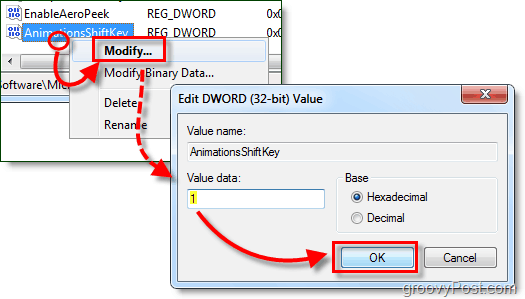 dword değeri verilerini değiştirme