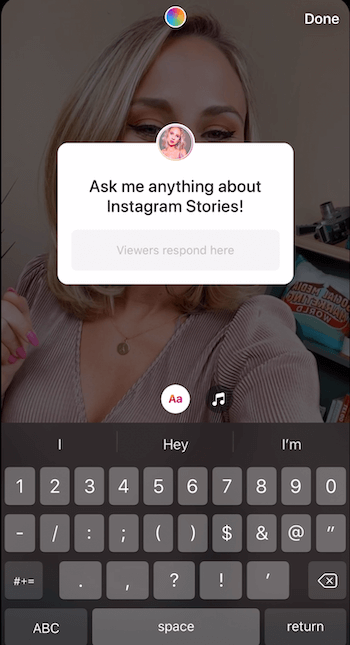 Instagram hikayesine soru etiketi ekle