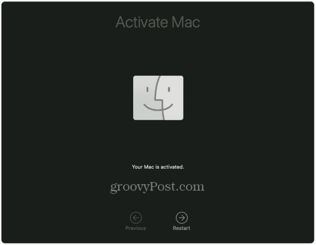 Temiz Kurulum macOS Monterey Mac'i etkinleştirin