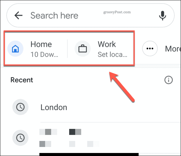 Google Haritalar Ev ve İş Adresleri Simgeleri