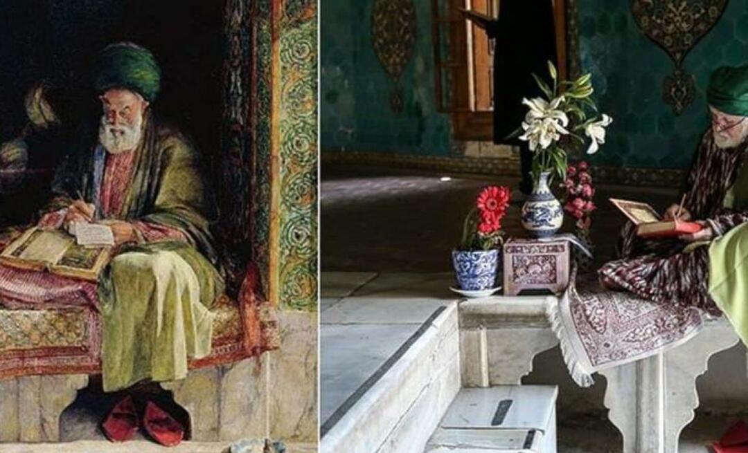 Neslihan Sağır Çetin İngiliz ressamın 153 yıl önce Yeşil Türbe'de çizdiği tabloyu fotoğrafladı