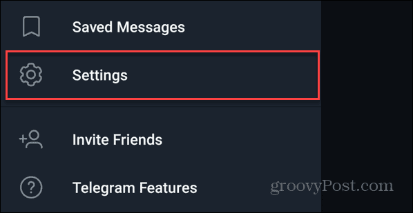 Android'de Telegram Ayarları