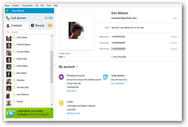 Windows için Skype 6.1 Güncellemesi Outlook Entegrasyonunu İçerir