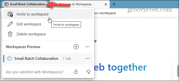 Microsoft Edge Çalışma Alanları
