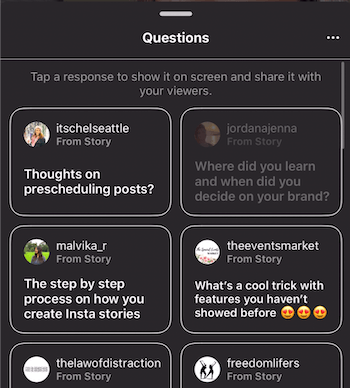 Instagram Hikayelerinde Soru-Cevap