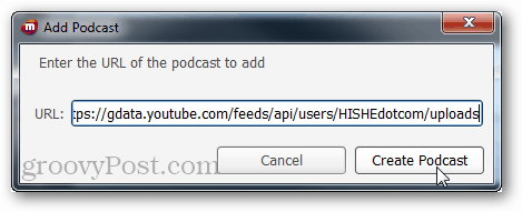 podcast url'si