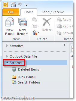 Outlook 2010'dan arşivlenmiş e-postalara nasıl erişilir