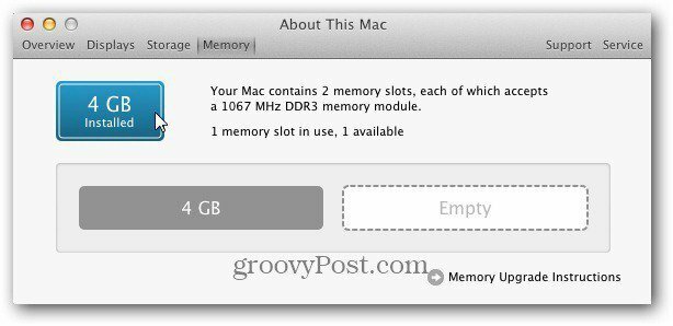Mac 4GB hakkında