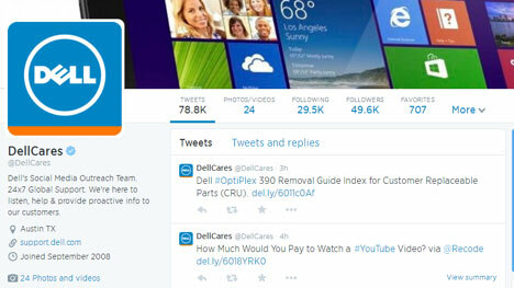 dell on twitter