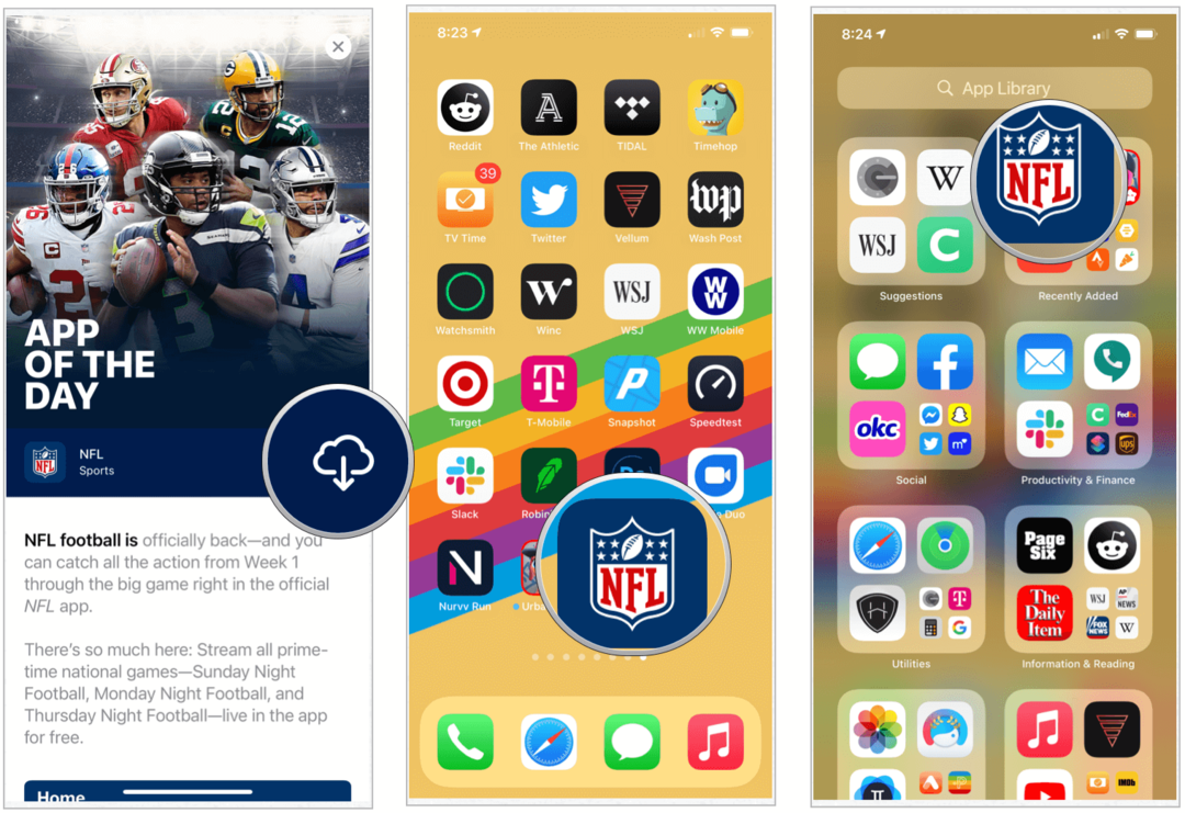 iOS 14 Ana ekran, Uygulama Kitaplığı