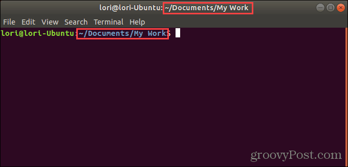 Ubuntu Linux'ta belirli bir klasöre açık terminal penceresi