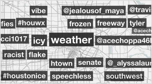 Trendsmap hashtag arama sonuçları