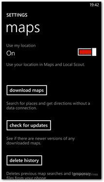 Windows Phone 8 harita indirme