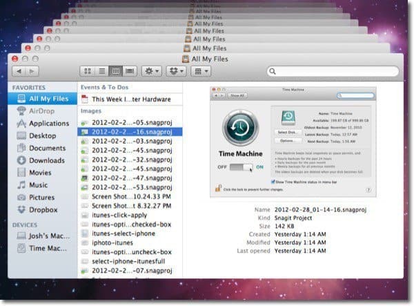 OS X Zaman Makinesi