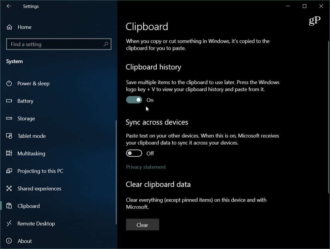 Windows 10 1809'da Yeni Bulut Panosu Nasıl Kullanılır