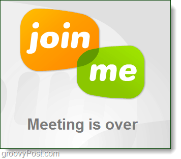 toplantı bitti, join.me
