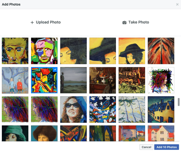 Facebook, sayfanızda daha önce paylaştığınız fotoğraflardan bir slayt gösterisi oluşturmayı kolaylaştırır.