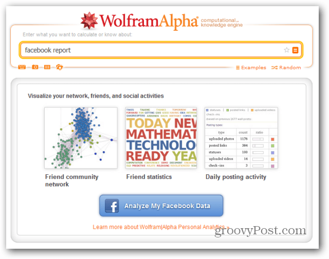 wolfram alfa facebook raporu analiz