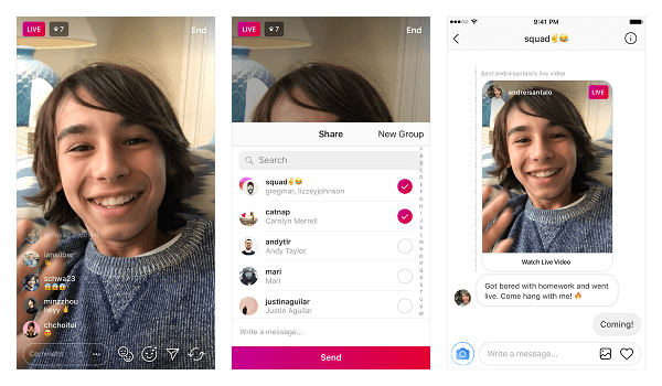 Instagram, kullanıcıların artık Doğrudan Mesajlaşma üzerinden özel olarak canlı videolar gönderebileceklerini duyurdu