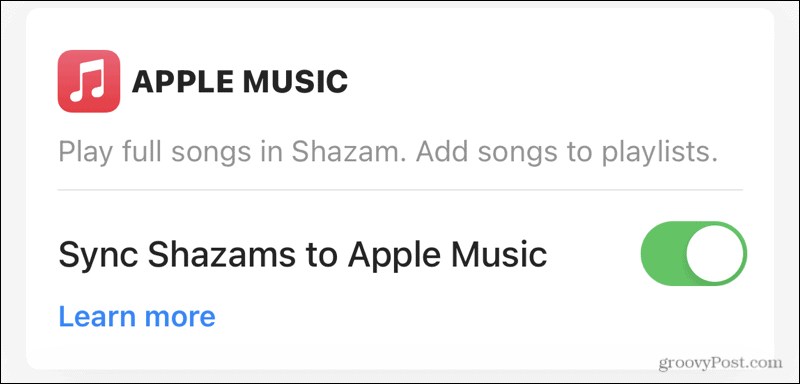 Apple Music'i Shazam ile senkronize edin
