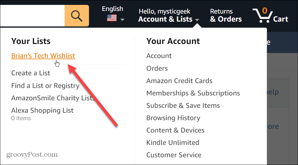 Amazon İstek Listesini Paylaşın