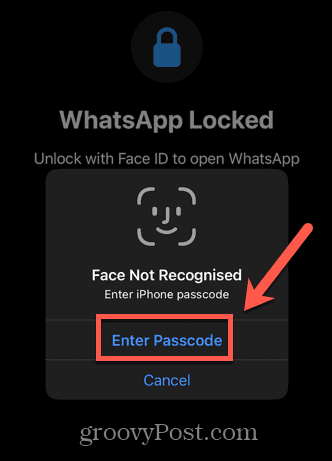 whatsapp şifreyi girin