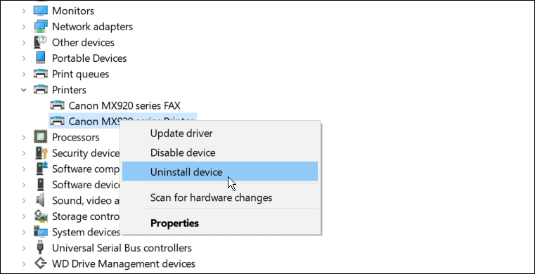 kaldırma düzeltme yazıcı sürücüsü Windows 11'de kullanılamıyor