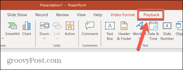 powerpoint oynatma menüsü