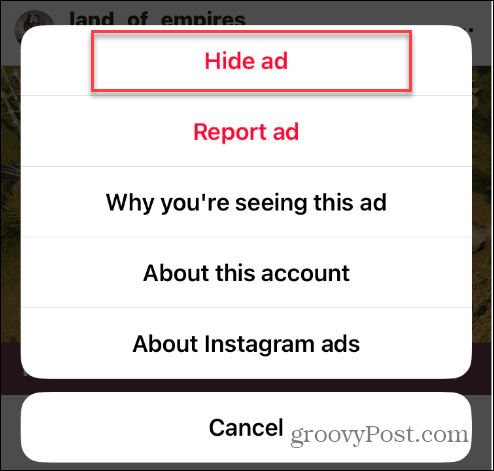 Instagram'da Hedefli Reklamları Kapatın