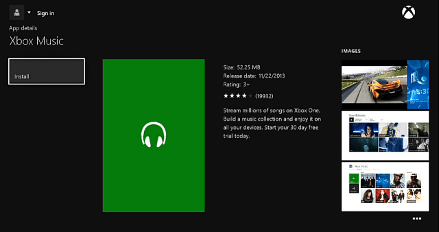 Xbox Müzik Uygulaması