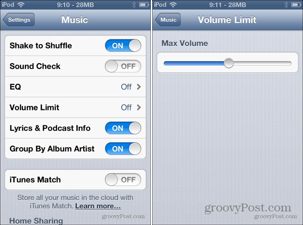 Müzik Ses Sınırı iOS