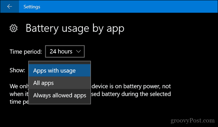 Windows 10'da Uygulamaların Pil Tasarrufu Modunda Bildirim Göndermesine İzin Verme