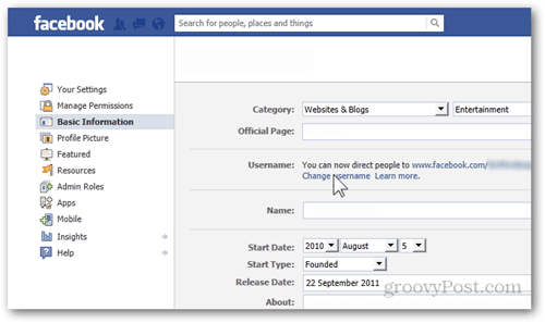 facebook ayarları tercihleri ​​temel bilgiler kullanıcı adı kullanıcı adını değiştir