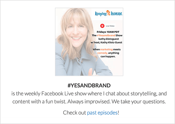 Yes And Brand Show