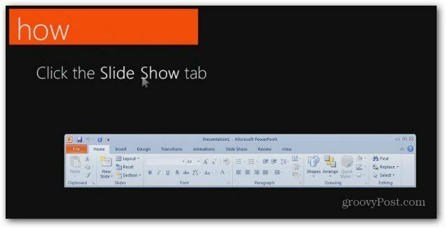Office 2010 Başlarken PowerPoint İpucu