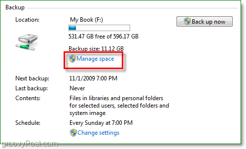 Windows 7 Yedekleme - Disk yedekleme alanınızı yönetin