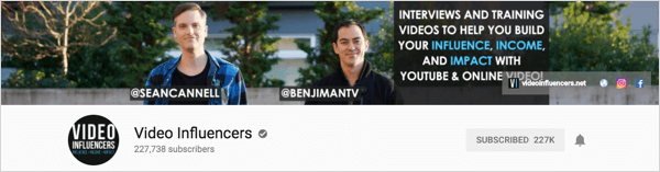 Video Influencers, haftalık röportajlar üreten bir kanaldır.