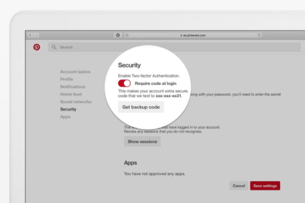 Pinterest, önümüzdeki birkaç hafta içinde tüm kullanıcılara iki faktörlü kimlik doğrulama ve diğer yeni güvenlik önlemleri sunuyor.