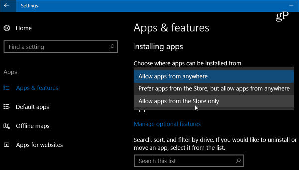 Windows 10 Creators Güncellemesi, Masaüstü Uygulamalarını Yüklemek için Yeni Bir Ayar Getiriyor